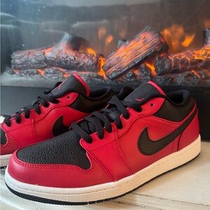 Never Worn Jordan Gym Red and Black Sneakers